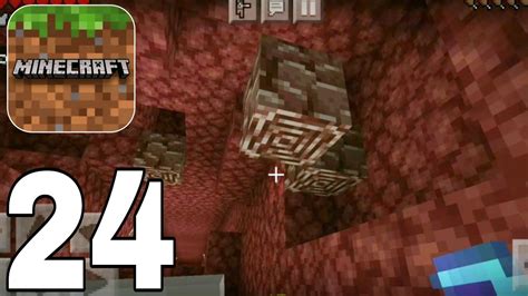 Minecraft Pocket Edition Nether Gameplay Walkthrough Part 24 Ios