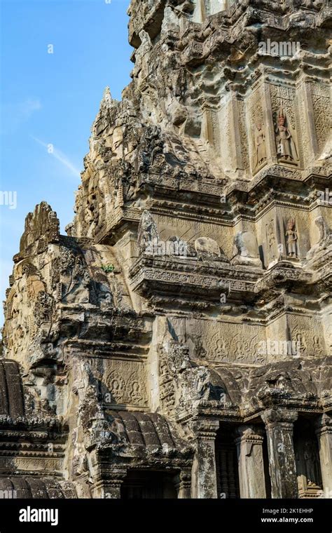 cambodia siem reap province detail  architecture  angkor wat