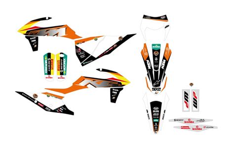 Kit D Co Blackbird Ktm Trophy Avec Housse De Selle Sx Exc