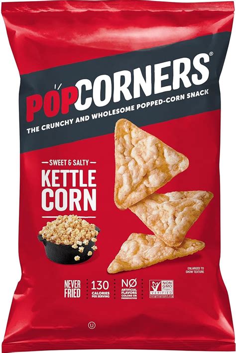 Popcorners Popped Corn Snacks White Cheddar 12 Oz