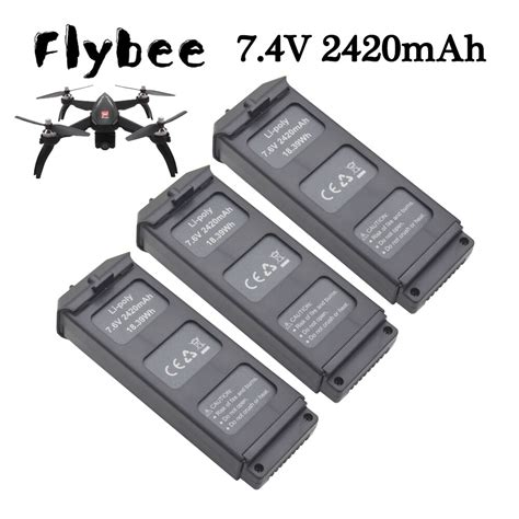 7 6V 2420mAH LiPo Battery For MJX R C Bugs 5W B5W 4K RC Quadcopter