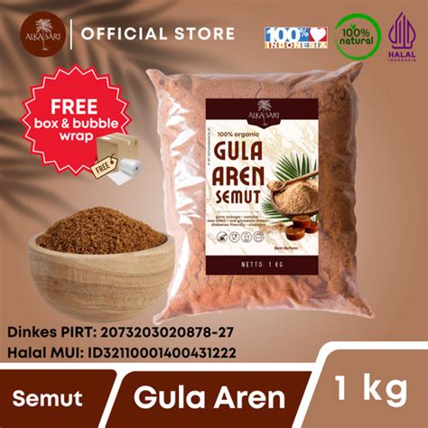 Promo Gula Aren Semut Bubuk Palm Sugar Organik Alka Sari Kg Kab