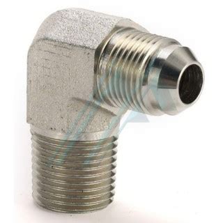 Переходник 90° с наружной резьбы 1"1/16 JIC на наружную резьбу 1" NPT ...