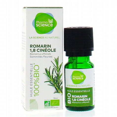 Pharmascience Huile Essentielle De Romarin Cin Ole Bio Flacon Ml