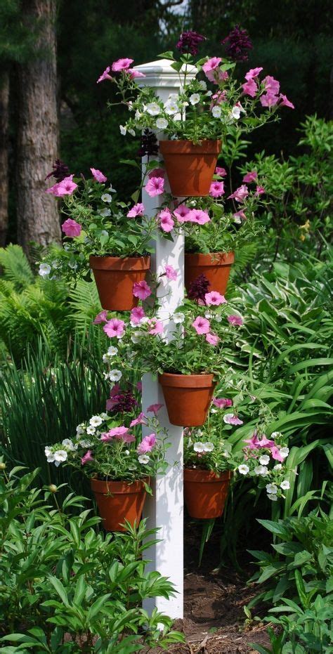 Flower Pole Orchid Hanger Clay Pot Hanger Vertical Garden