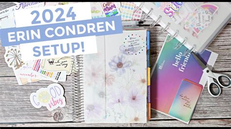 2024 Erin Condren Compact Vertical Planner Setup YouTube