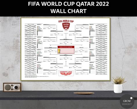 Printable World Cup Qatar Wall Chart Poster Central Etsy