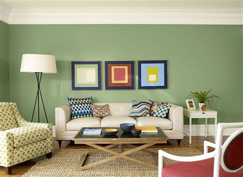 Modern Green Living Room Colors