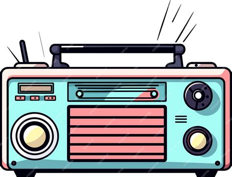 Premium Vector | Colorful radio doodle vector illustration
