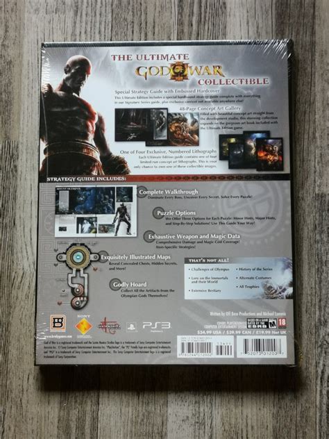 God Of War III Ultimate Edition Strategy Guide Video Gaming Video