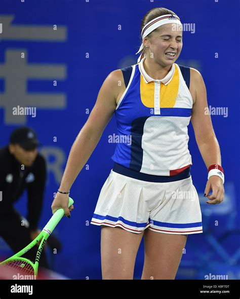 Wuhan China Th Sep Jelena Ostapenko Of Latvia Reacts During