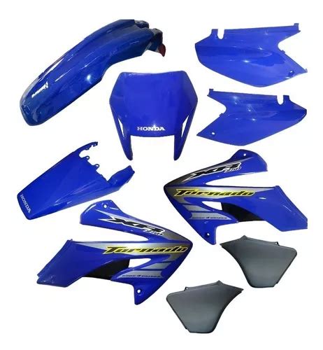 Kit Carenagem Adesivado Xr Tornado Azul Pe As Parcelamento