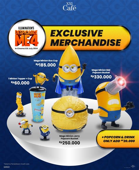 Promo Xxi Juni Agustus Ada Merchandise Minions Dari Despicable Me