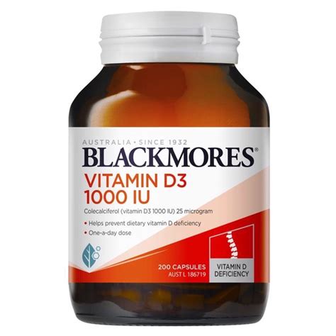 Jual Blackmores Vitamin D Iu Soft Capsules Shopee