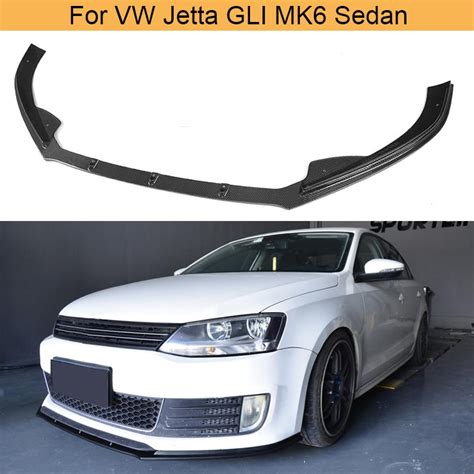 Car Front Bumper Lip Spoiler For Volkswagen VW Jetta GLI MK6 Sedan 4