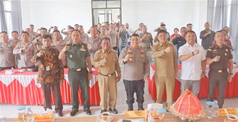 Mantapkan Sinergitas Hadapi Pemilu Polres Toraja Utara Gelar Rakor