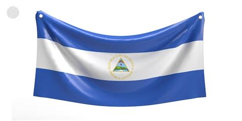 Premium PSD Flag NICARAGUA