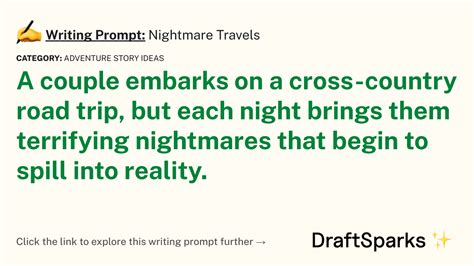 Writing Prompt Nightmare Travels Draftsparks