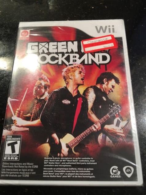 Green Day Rock Band Nintendo Wii 2010 Brand New Factory Sealed Ebay