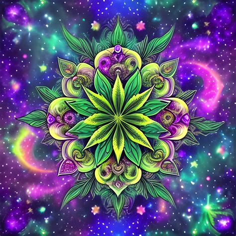 Prompt Cosmic Cannabis Description Design An Enchanting Arthub Ai