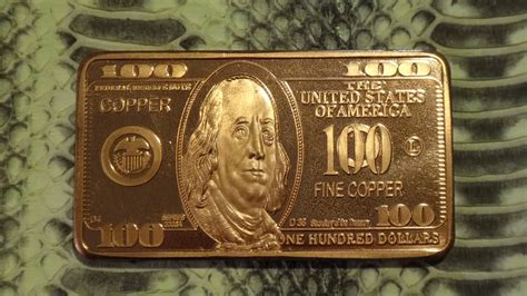 Base Metals Bullion: Various Copper Bullion Art Bars 1oz, 10 gram and 5 ...