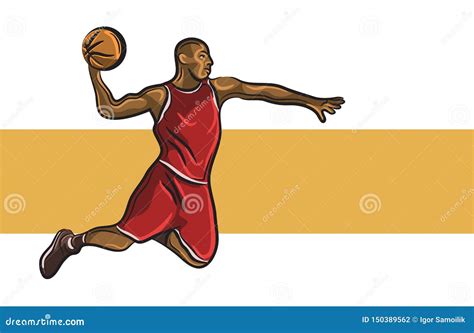 Jogador De Basquetebol Isolado No Fundo Branco Vetor Ilustra O Do