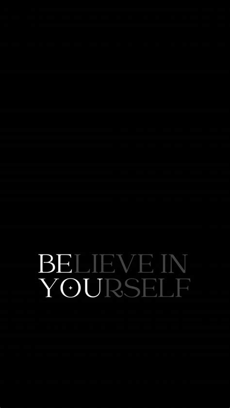 Wallpaper for Phone | Self belief quotes, Black quotes wallpaper ...