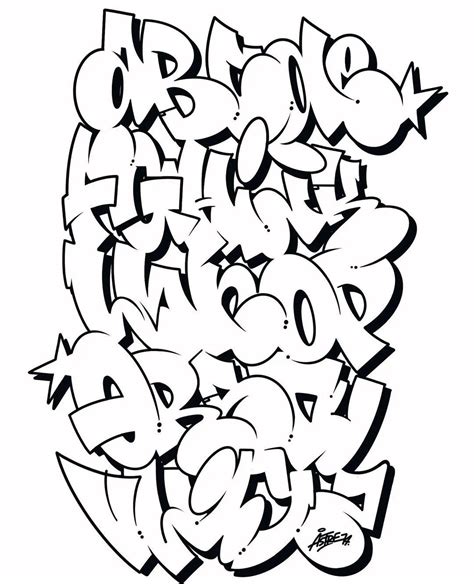 Original Graffiti Alphabets On Instagram Astre74 Graffitiabc