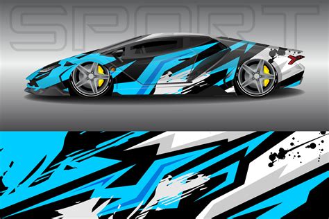 Car Wrapping Sticker Design For Racing Cars Vector Art At Vecteezy