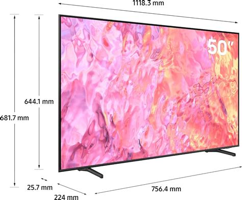 Samsung 50 Inch Tv Qled Quantum Dot Hdr10 Airslim Hub Qa50q60cauxzn