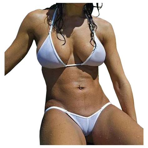 DAMSKI STRÓJ KĄPIELOWY BIKINI MIKRO STRINGI SIATECZKA KOSTIUM DO