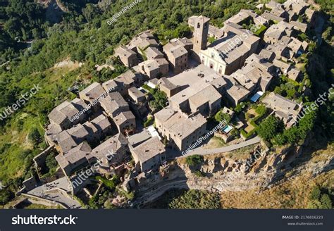 Amazing Aerial View Civita Di Bagnoregio Stock Photo 2176816223 ...