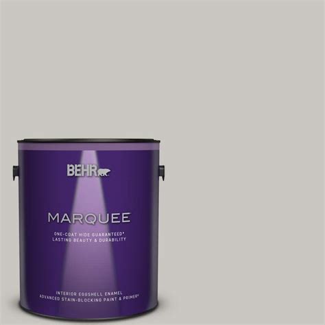 Behr Marquee 1 Gal Ppu24 16 Titanium Eggshell Enamel Interior Paint