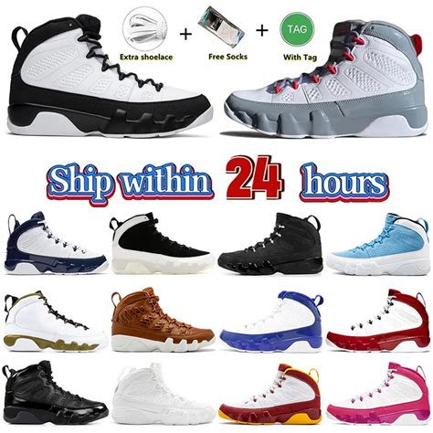 Hot 2023 Jumpman 9s Og Mens Basketball Shoes Retro Space Jam University Blue Fire Red University