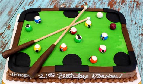 Pool Table Cake