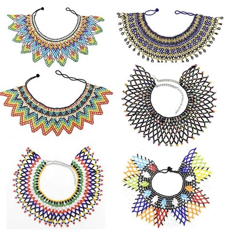 Collar de cuentas de resina africana para mujer gargantilla étnica