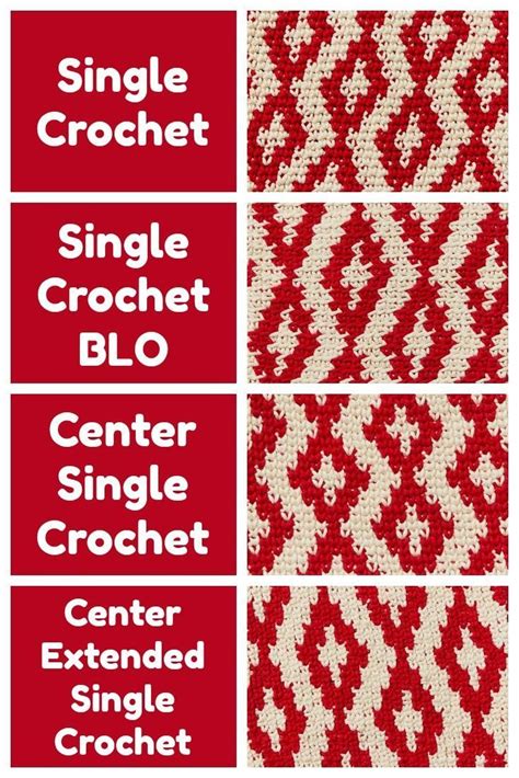 Variations On Single Crochet For Tapestry Crochet Tapestry Crochet