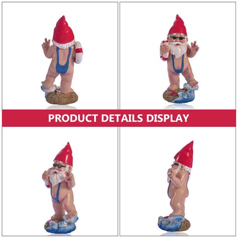 Scandinavian Santa Figurines Naked Gnome Statue Garden Ornaments Ebay