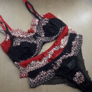 Conjunto Renda Bicolor Lingerie Br Atacado Para Revenda