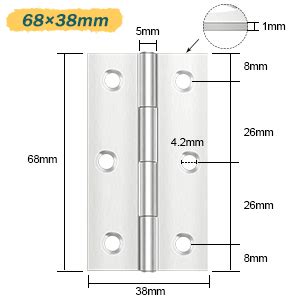 Yeepeo Pcs Door Hinges Mm Mm Stainless Steel Hinges For Wood