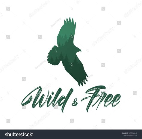 Vector Illustration Handwritten Brush Lettering Wild Stock Vector