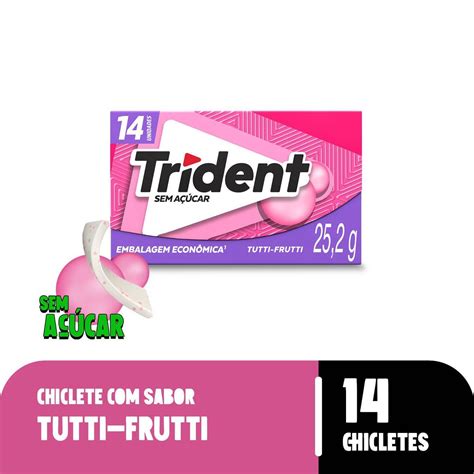 Chiclete Trident Tutti Frutti G Embalagem Econ Mica Unid