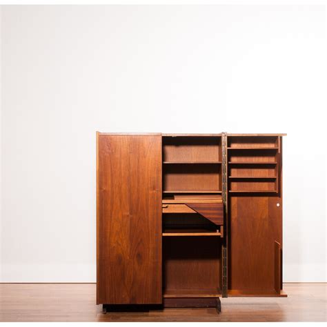 Mid Century Magic Box Desk In Teak MUMENTHALER MEIER 1960s