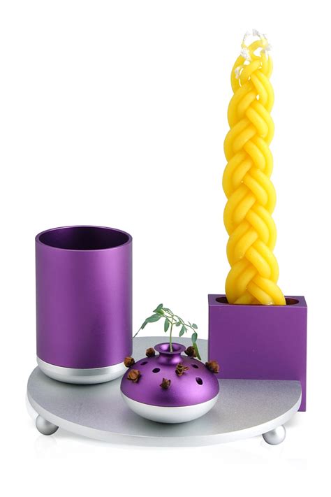 Havdalah Set Purple - Dabbah Judaica & Jewelry