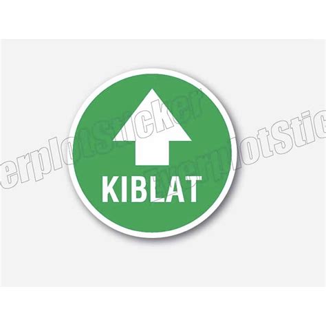 Sticker Untuk Arah Kiblat Kiblat Bulat Sticker Homestay Hotel Masjid