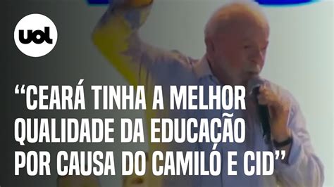 Lula Exclui Ciro Gomes Ao Elogiar Educa O No Cear Mas D Cr Ditos A