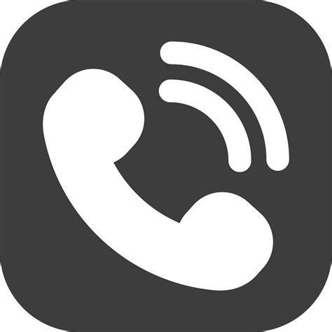 Phone Call Icon In Black Square 25213352 Png