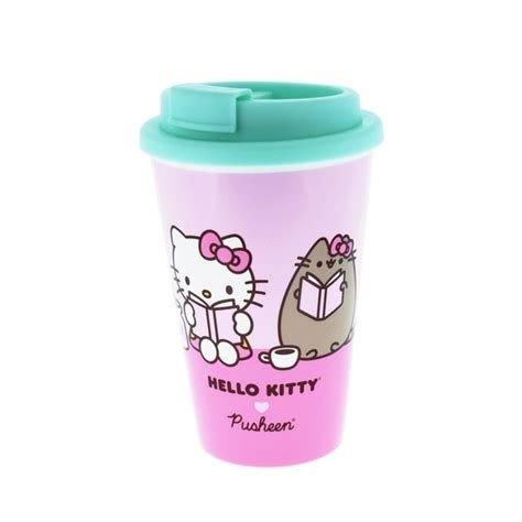 Hello Kitty X Pusheen Travel Mug Travel Mug Free Shipping Over £20 Hmv Store