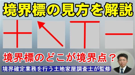 境界標の見方を解説！境界標のどこが境界点？