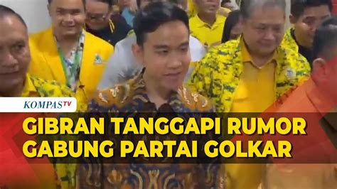 Gibran Bantah Rumor Dirinya Merapat Ke Partai Golkar Belum Ada